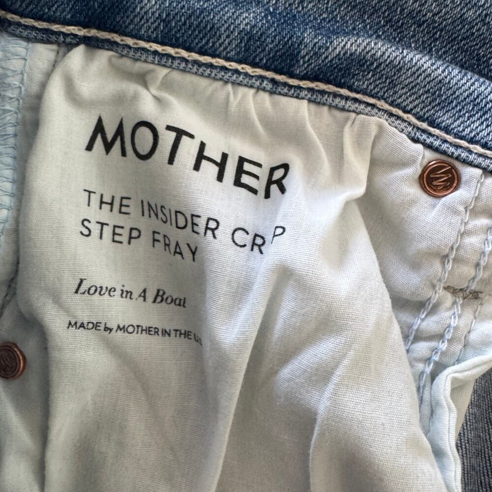 Mother The Insider Crop Step Fray Jeans - Size 27 - Picture 5 of 11